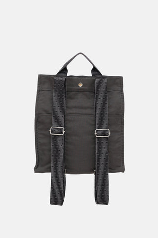 Hermès Graphite Toile H Herline Backpack