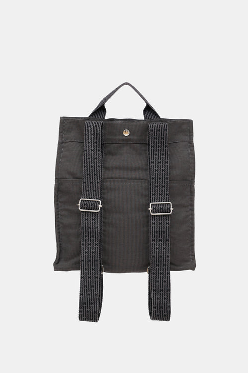 Hermès Graphite Toile H Herline Backpack