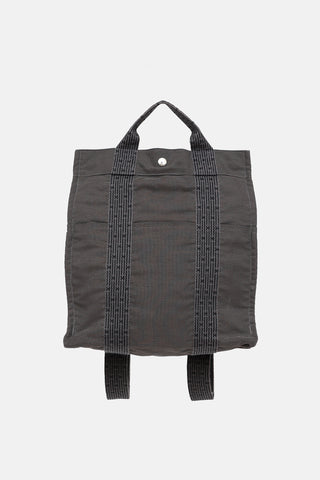 Hermès Graphite Toile H Herline Backpack