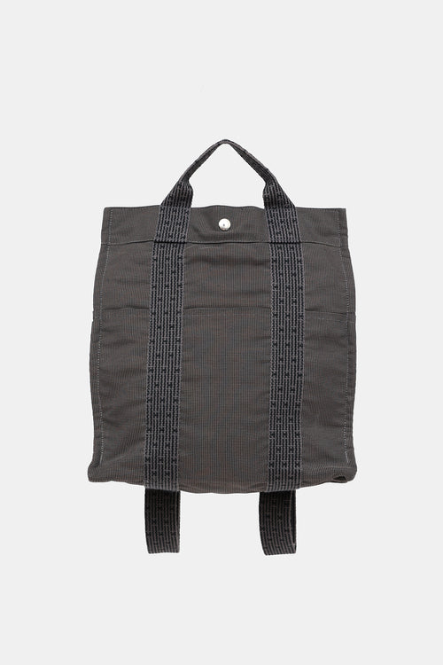 Hermès Graphite Toile H Herline Backpack