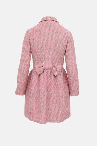 Red Valentino Tweed Peplum Coat