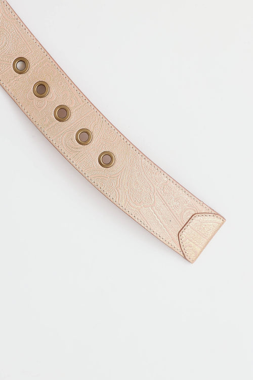 Metallic Embossed Belt