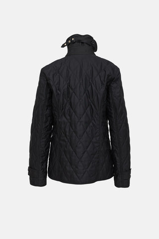 Burberry Quilted Button Up Jacket