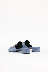 Roger Vivier Satin Crystal Mule