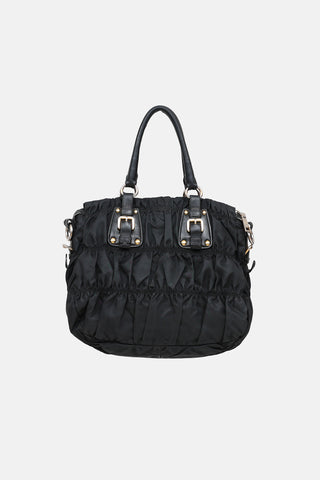 Prada Ruched Shopping Bag