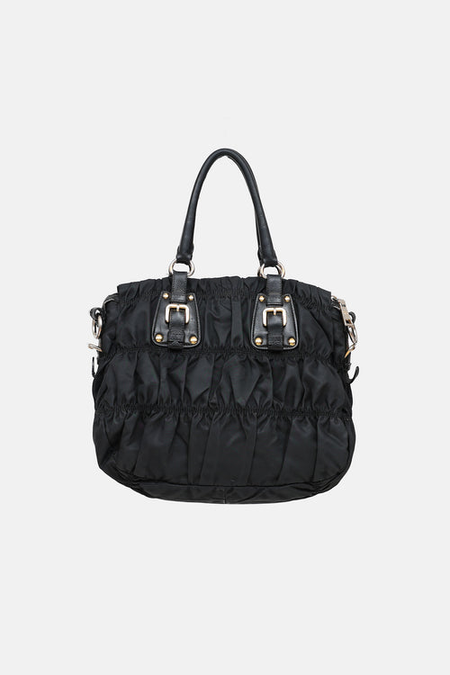 Prada Ruched Shopping Bag