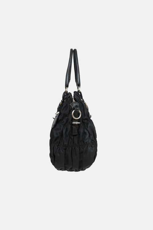 Prada Ruched Shopping Bag