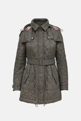 Burberry Quilted Check Lined Jacket