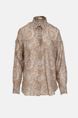 Brunello Cucinelli Sheer Print Shirt