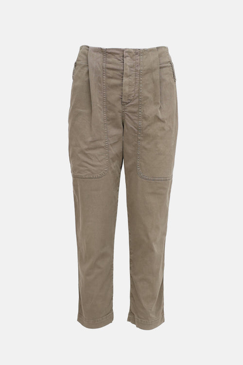 Brunello Cucinelli Pleated Tapered Pant