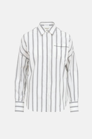 Brunello Cucinelli Striped Monili Shirt