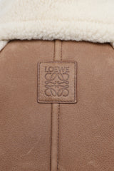 Loewe Leather and Shearling Blouson Jacket