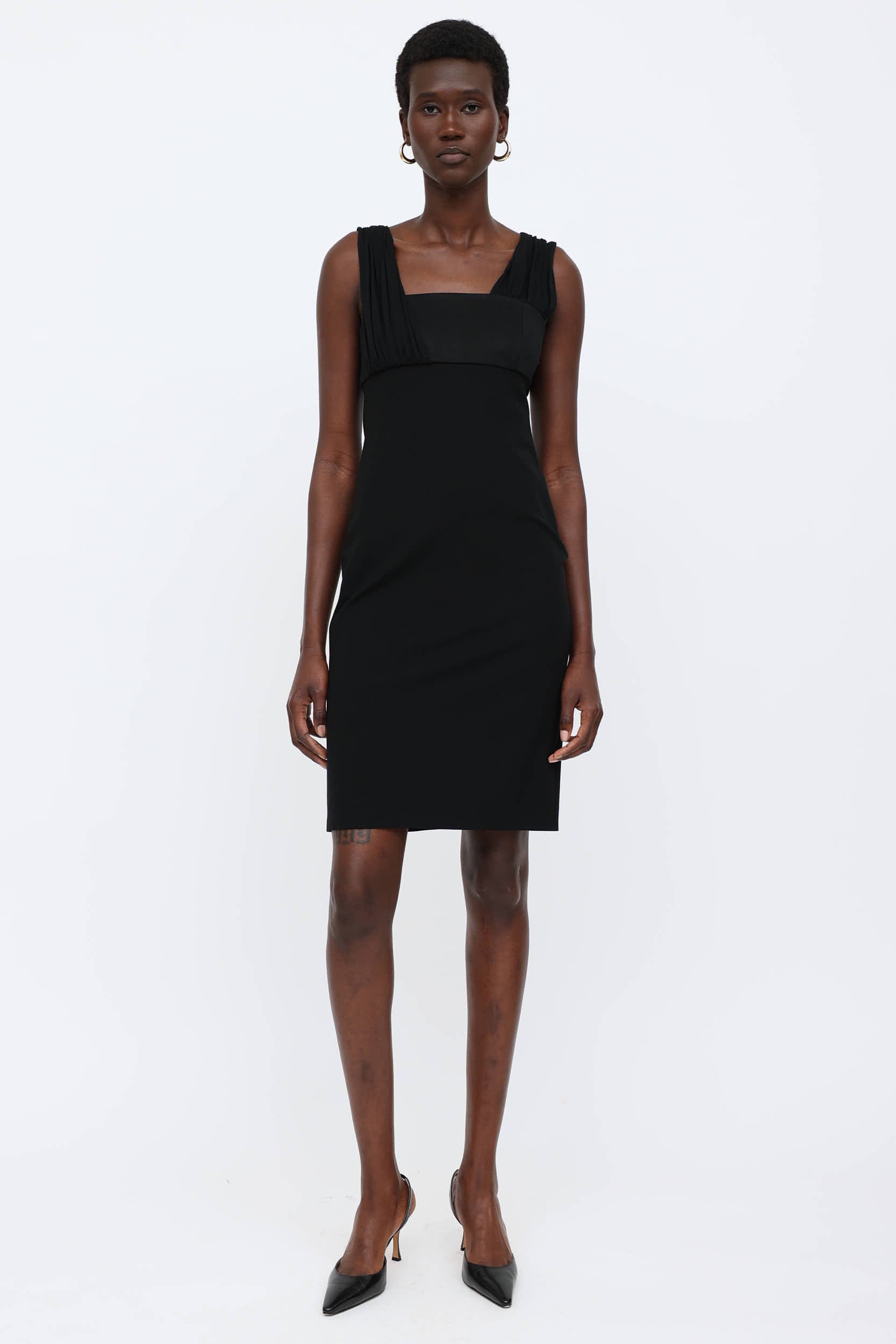 Versace // Asymmetric Strap Dress – VSP Consignment
