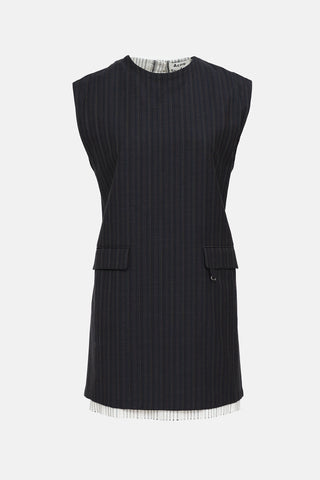 Acne Studios Wool Striped Dress