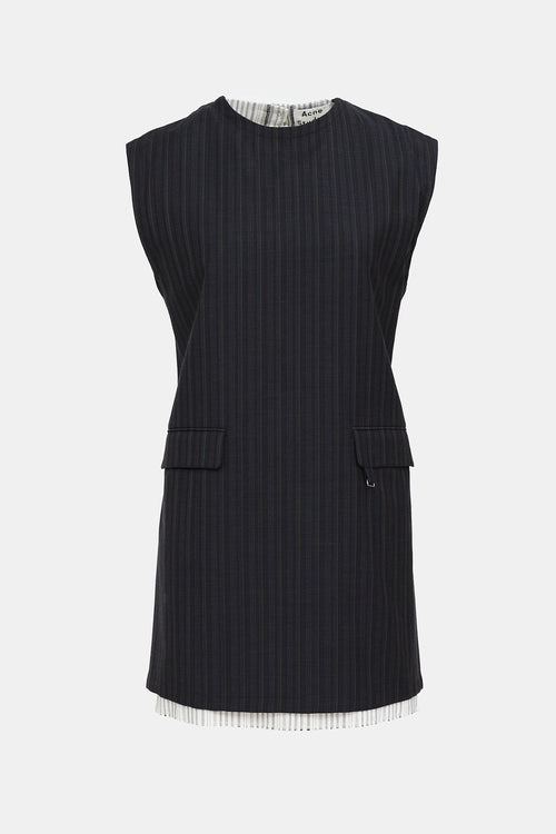 Acne Studios Wool Striped Dress