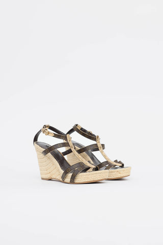 Louis Vuitton Monogram Espadrille AR Wedge