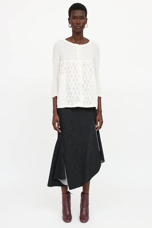 Akris Asymetrical Midi Skirt