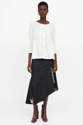 Akris Asymetrical Midi Skirt