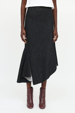 Akris Asymetrical Midi Skirt