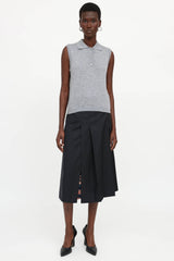 Lisa Yang Knit Lise Polo Top