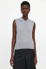 Lisa Yang Knit Lise Polo Top