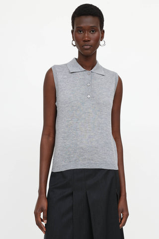 Lisa Yang Knit Lise Polo Top