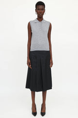 Lisa Yang Knit Lise Polo Top