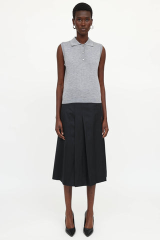 Lisa Yang Knit Lise Polo Top