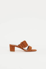 Manolo Blahnik Suede Titubanew Sandal