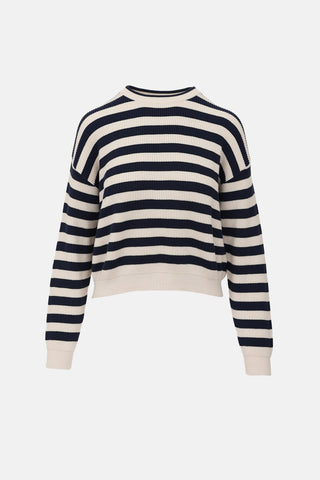Brunello Cucinelli Cotton Striped Sweater
