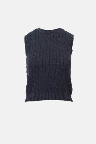 Brunello Cucinelli Sequin Sweater Vest