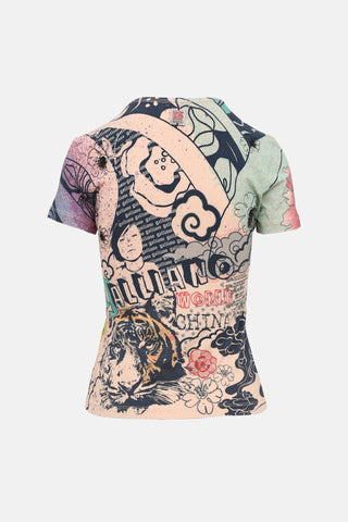  Galliano C. 2000's Graphic T-Shirt