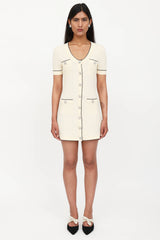 Self-Portrait Knit Short Sleeve Dress
