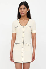 Self-Portrait Knit Short Sleeve Dress