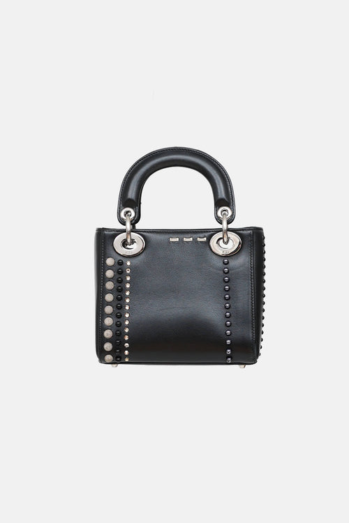 Dior 2015 Mini Studded Crystal Lady Dior Bag