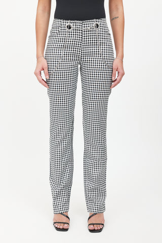 Miaou Gingham Chain Tommy  Pants