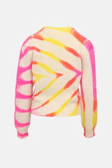 The Elder Statesman Geometric Print Knit Sweater