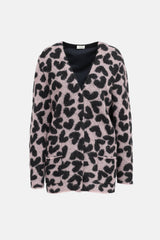 Saint Laurent Heart Pattern Cardigan