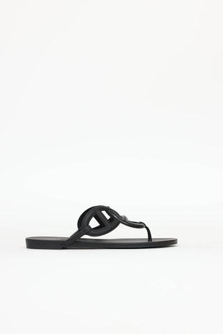 Hermès Rubber Egerie Sandal