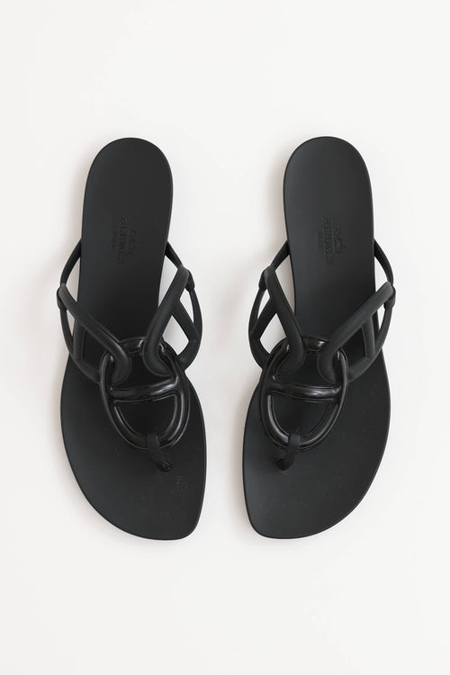 Hermès Rubber Egerie Sandal