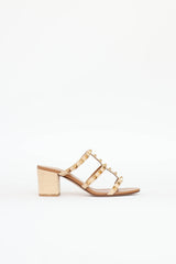 Valentino Raffia Rockstud Sandal