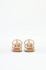 Valentino Raffia Rockstud Sandal