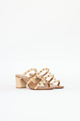Valentino Raffia Rockstud Sandal