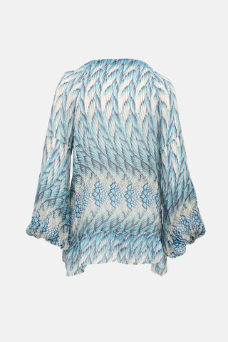 V-Neck Printed Top