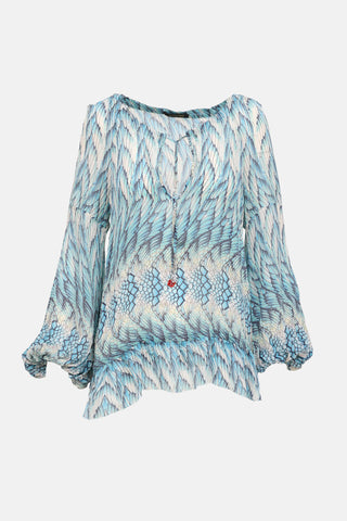 V-Neck Printed Top