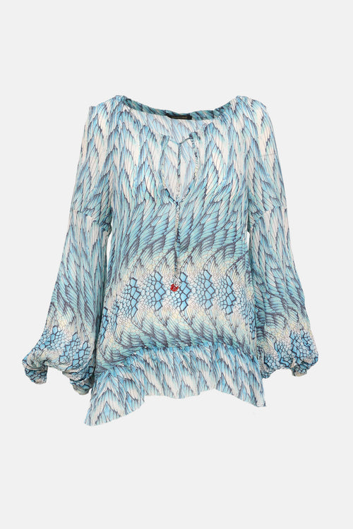 V-Neck Printed Top