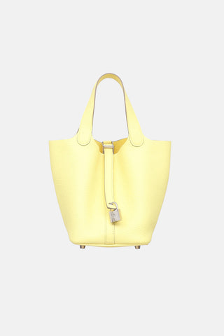 Hermès 2023 Limoncello Picotin Lock 18 Bag