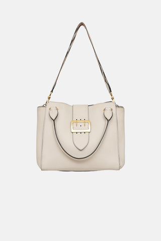 Burberry Limestone Buckle Tote Bag
