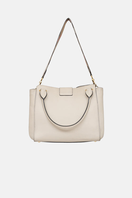 Burberry Limestone Buckle Tote Bag