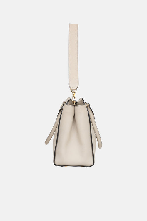 Burberry Limestone Buckle Tote Bag
